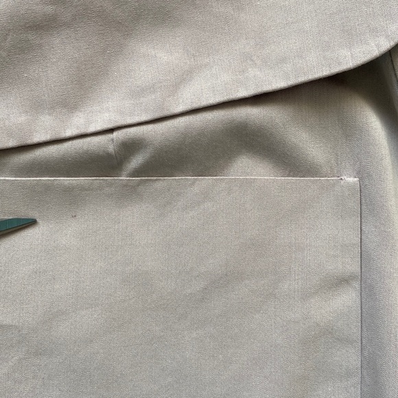 Jil Sander Trench Mac Car Coat Light Gray Lilac 36 Small - Picture 15 of 17